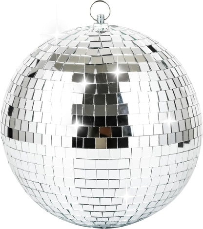 8Inch Disco Ball Decor Mirror Balls Hanging Disco for Party Decorations Wedding Home