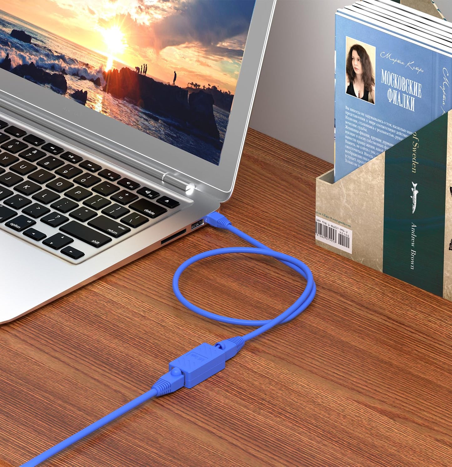 RJ45 Coupler, Ethernet Extender for Cat7/Cat6/Cat5E/Cat5 Female to Female Ethernet Coupler Connector (5, Blue)