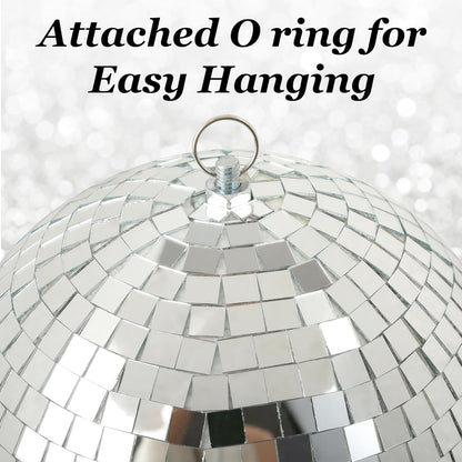 8Inch Disco Ball Decor Mirror Balls Hanging Disco for Party Decorations Wedding Home