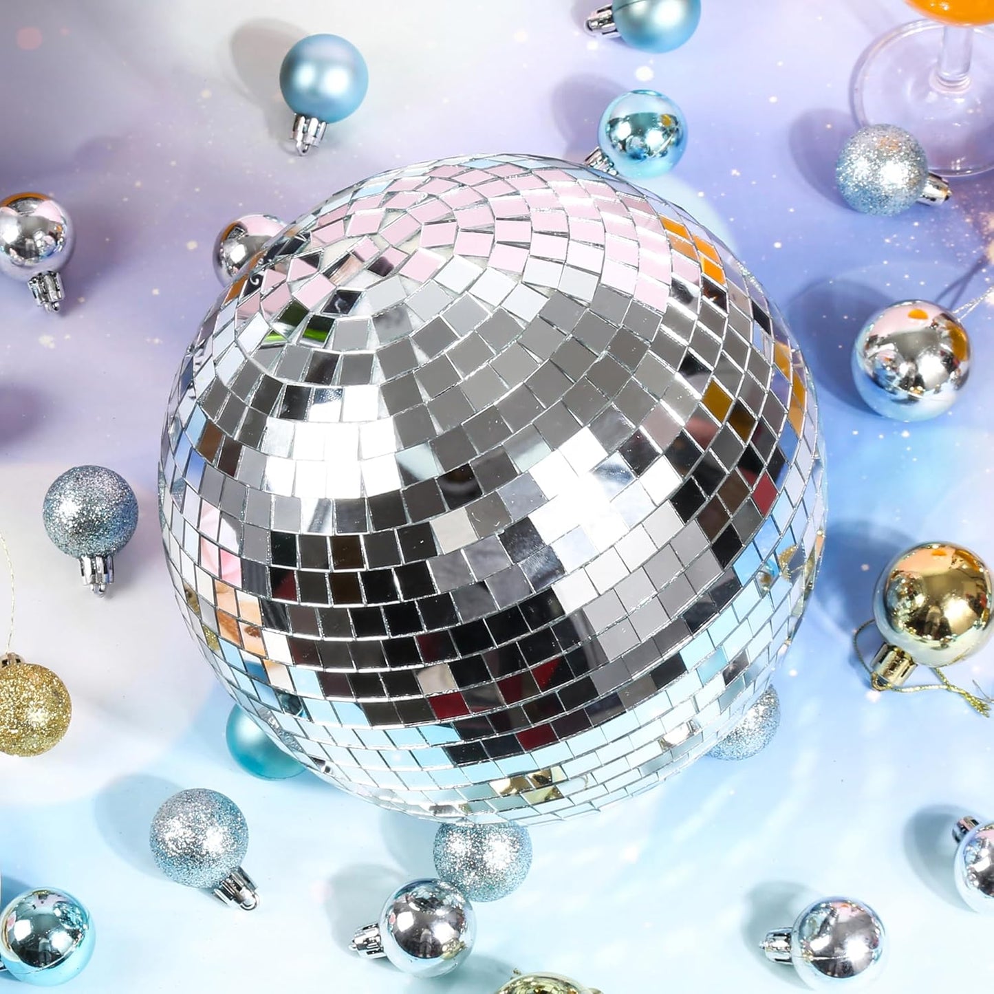 8Inch Disco Ball Decor Mirror Balls Hanging Disco for Party Decorations Wedding Home