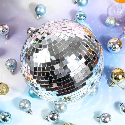 8Inch Disco Ball Decor Mirror Balls Hanging Disco for Party Decorations Wedding Home