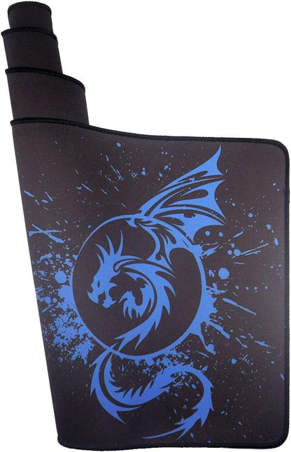 Large Mouse Pad Extended Speed Gaming Mouse Pad Fly Dragon Mouse Pad Gamer Office Computer Mouse Mat (A-Blue)